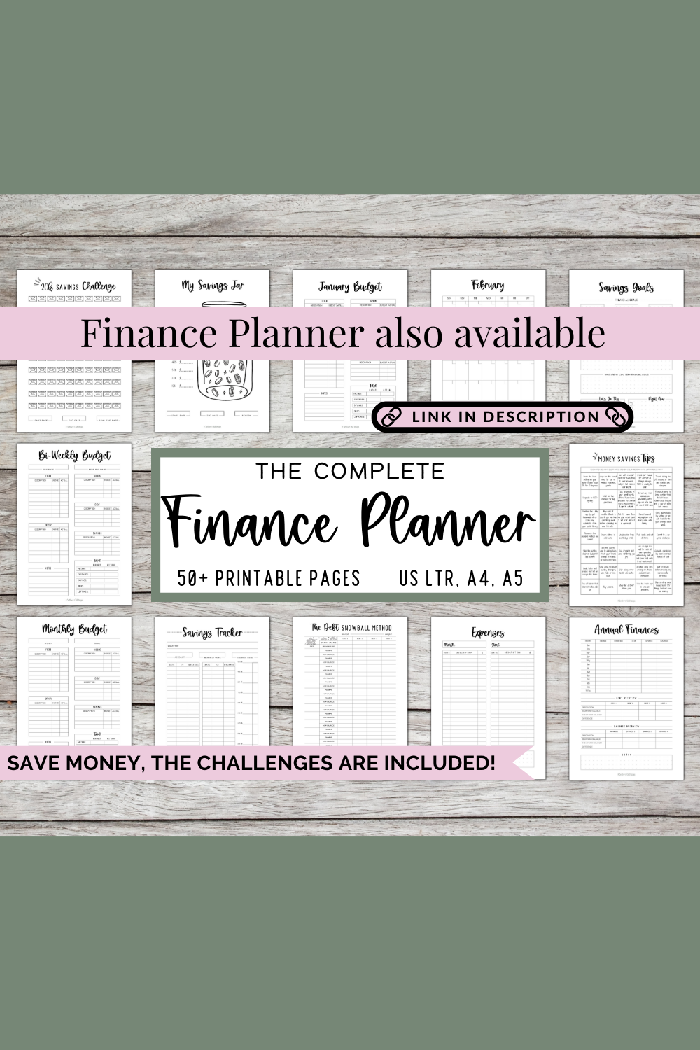100 envelope challenge 1k, 5k, 10k, 20k savings Challenges — Sunflower  Child Designs