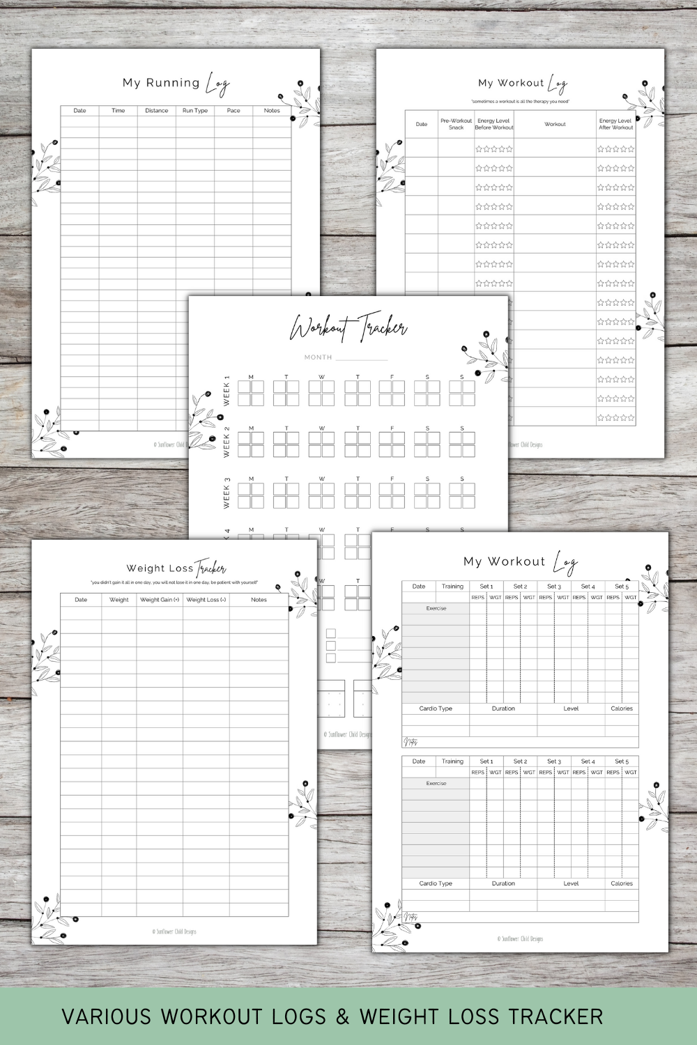 Book Review Printable Journal Pages — Sunflower Child Designs