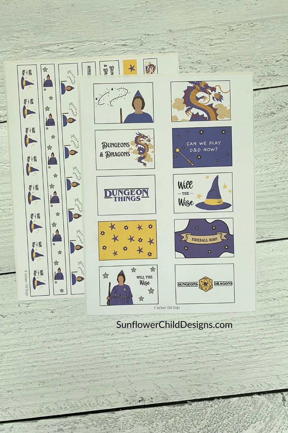 Stranger Things Board Games Stickers