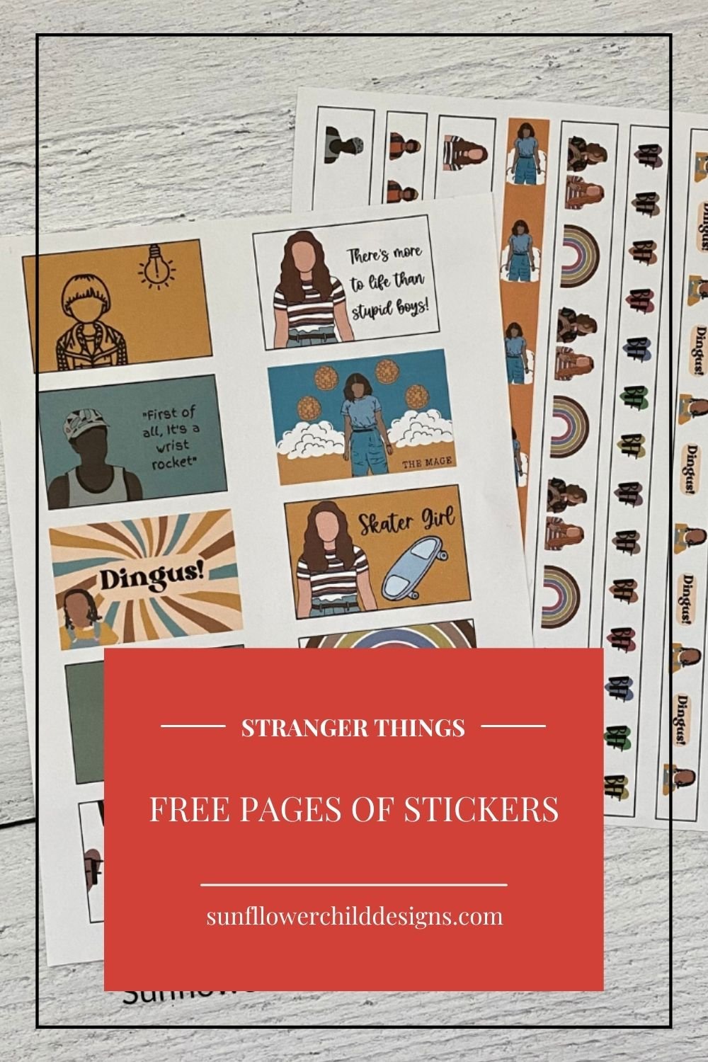 Embrace Your Inner Demogorgon: FREE Stranger Things Stickers!