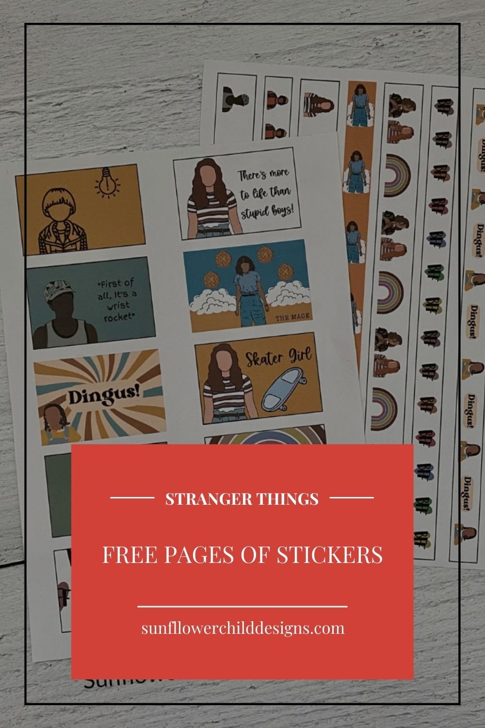 Embrace Your Inner Demogorgon: FREE Stranger Things Stickers!