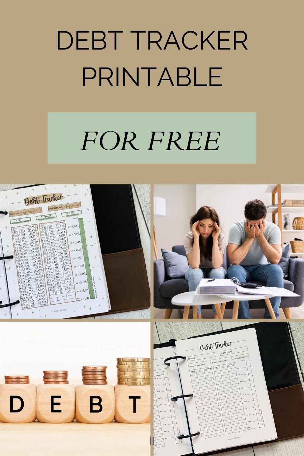 Free Debt Tracker Printable