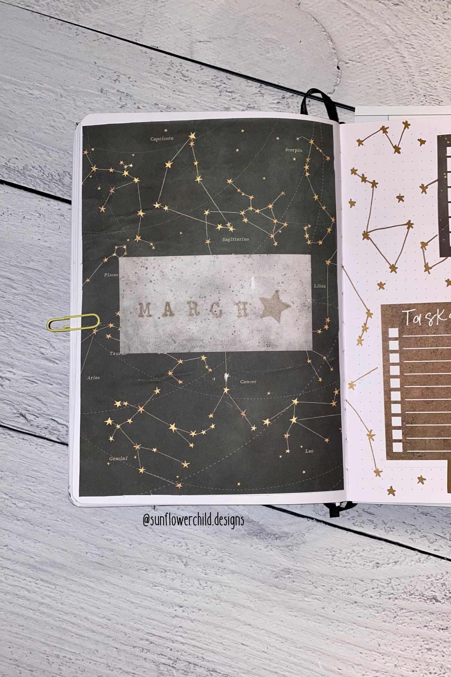 Cover Page using Astronomer Printable Stickers Kit