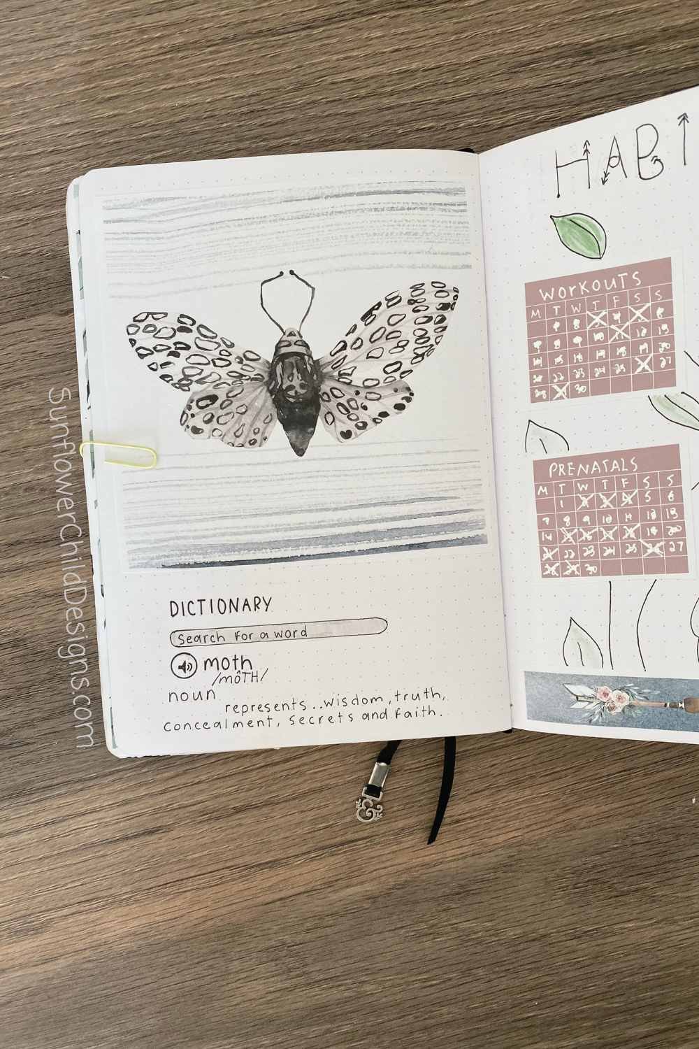Boho Chic Journal Kit Printable Planner Stickers