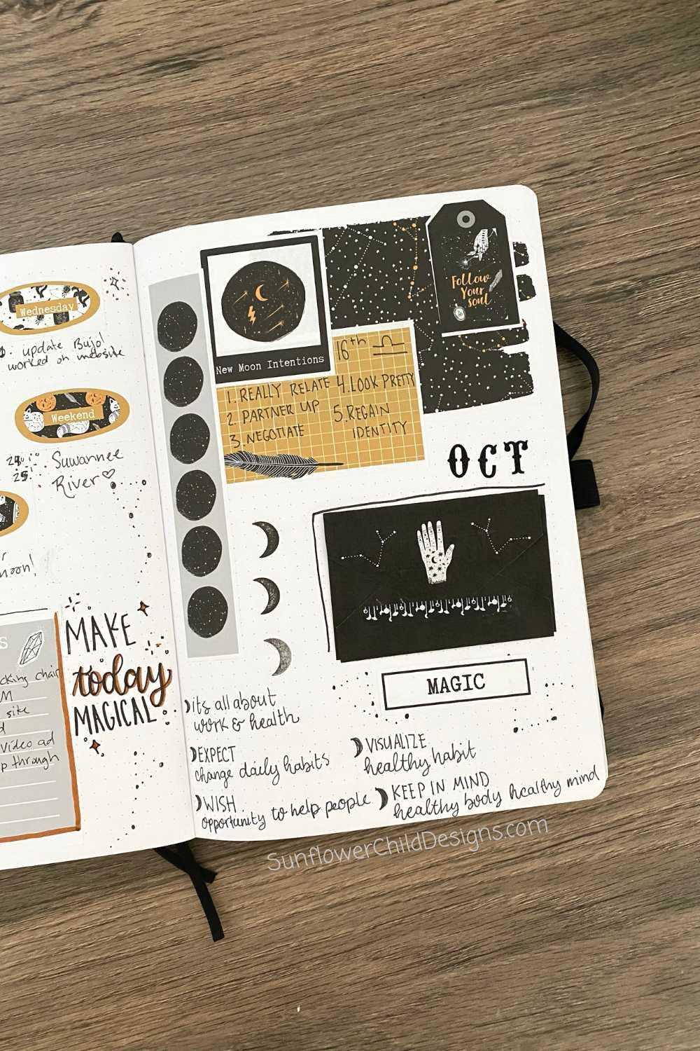 The BEST Moon Stickers for Journaling — Sunflower Child Designs