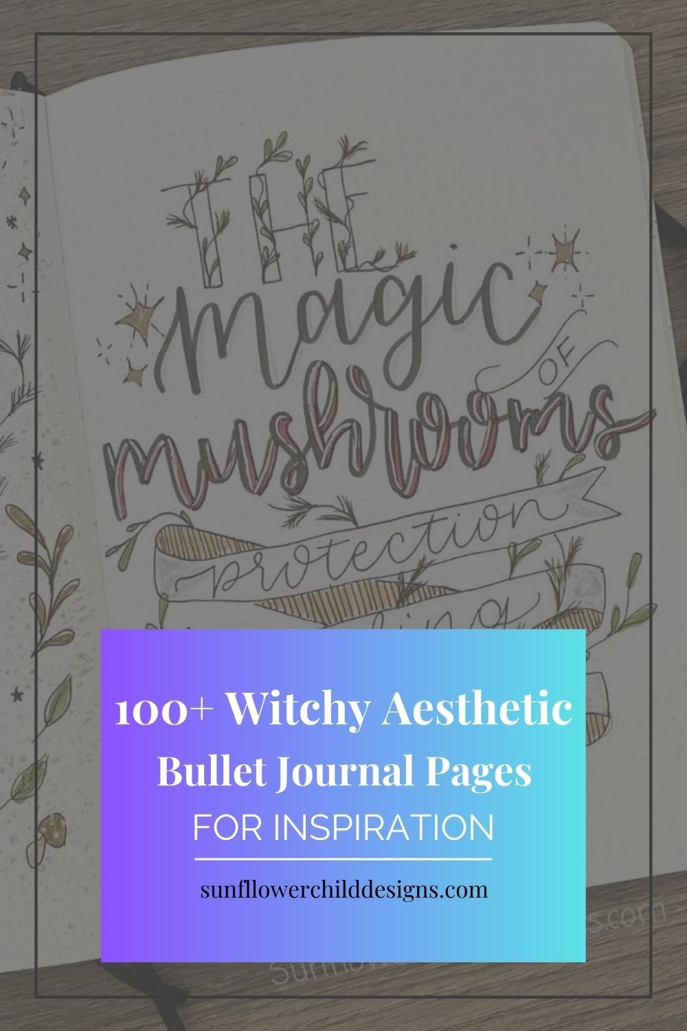 witchy aesthetic bullet journal pages