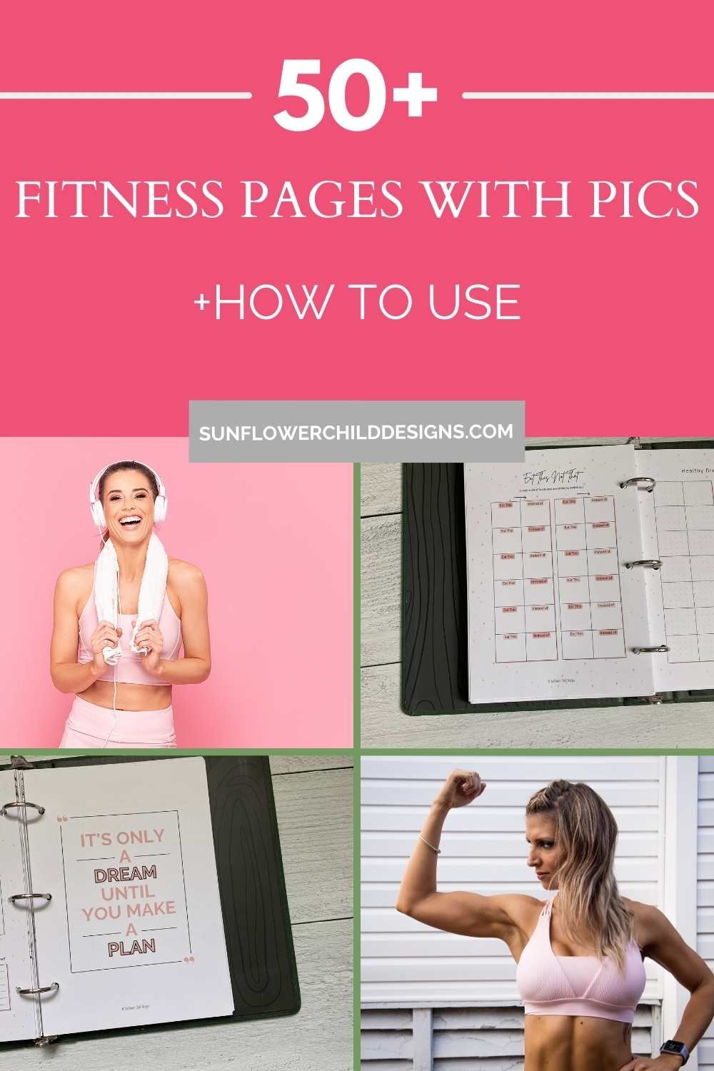 Kickstart Your Fitness Journey with 50+ Inspirational Planner Pages