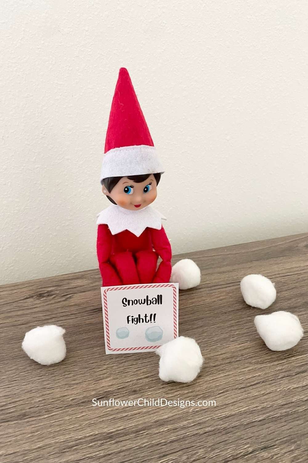 Elf on the Shelf snowball fight