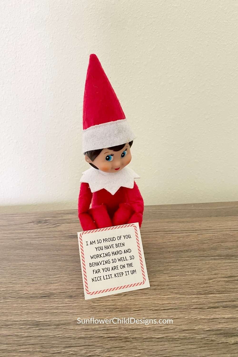 Elf sends a good behavior letter