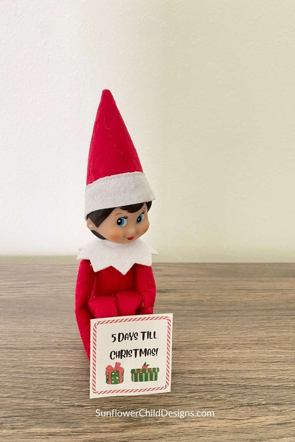 Elf announces 5 days left until Christmas