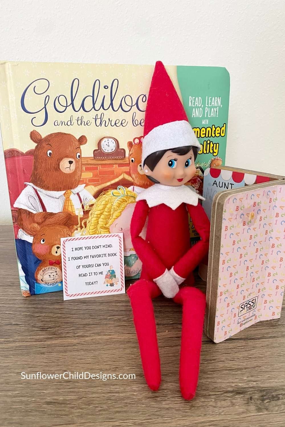 Elf loves to read