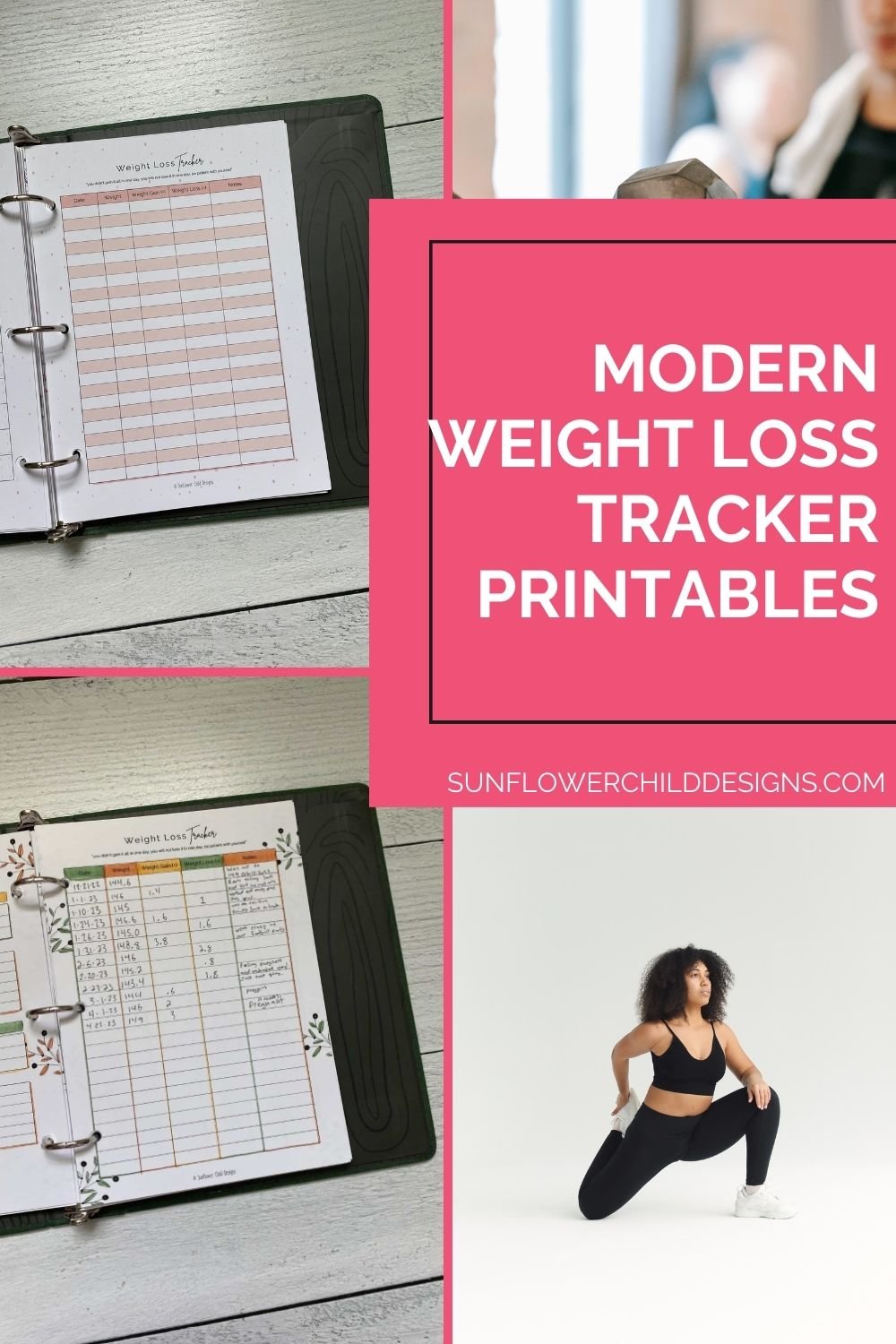 "Revolutionize Your Fitness Journey with this Modern Weight Loss Tracker Printable!"