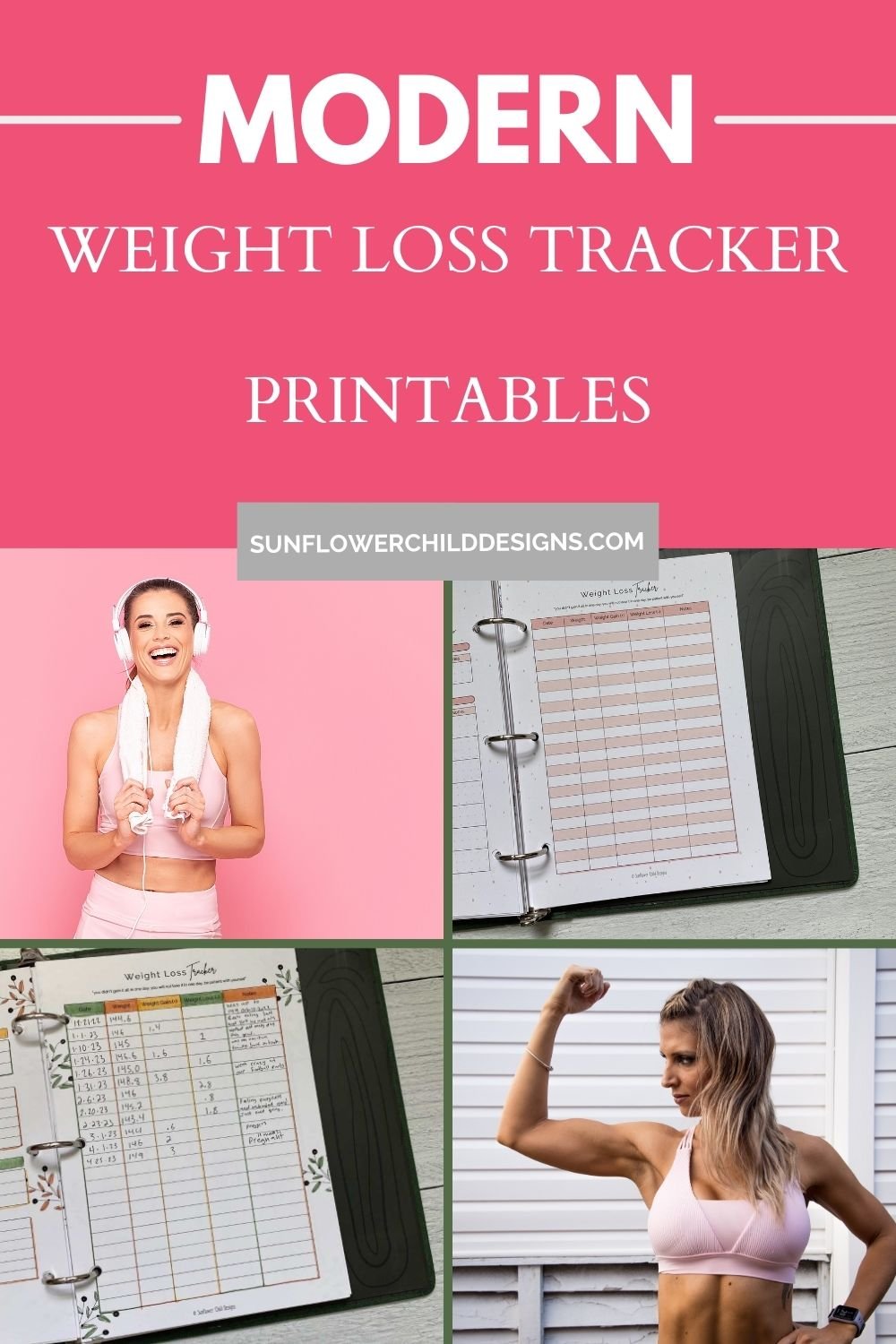 "Revolutionize Your Fitness Journey with this Modern Weight Loss Tracker Printable!"