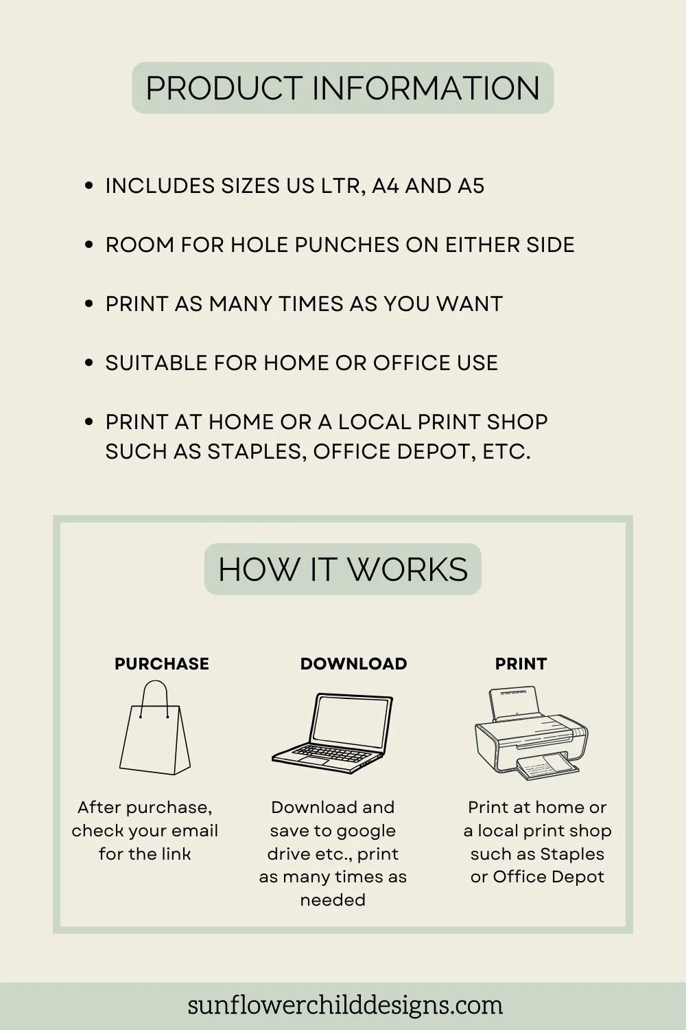 habit tracker printable bundle