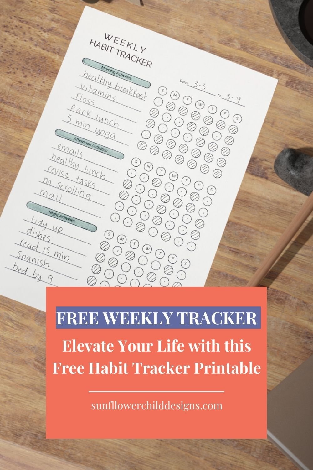 Unlock Your Best Life: FREE Weekly Habit Tracker