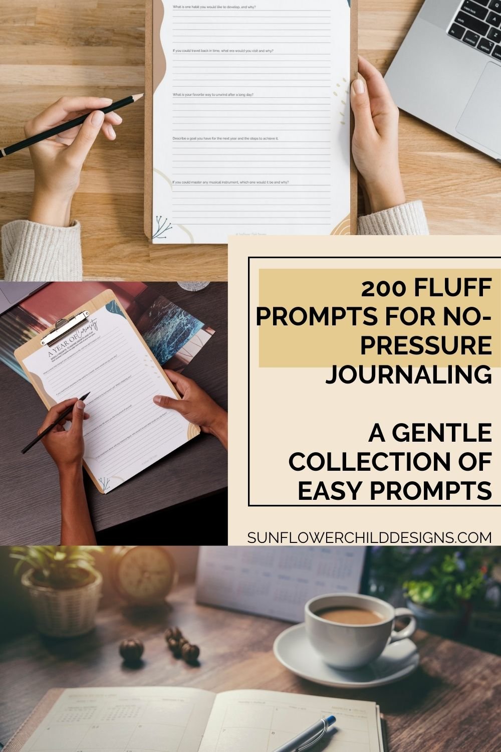 Fluff Prompts + Easy Journal Prompts Printable