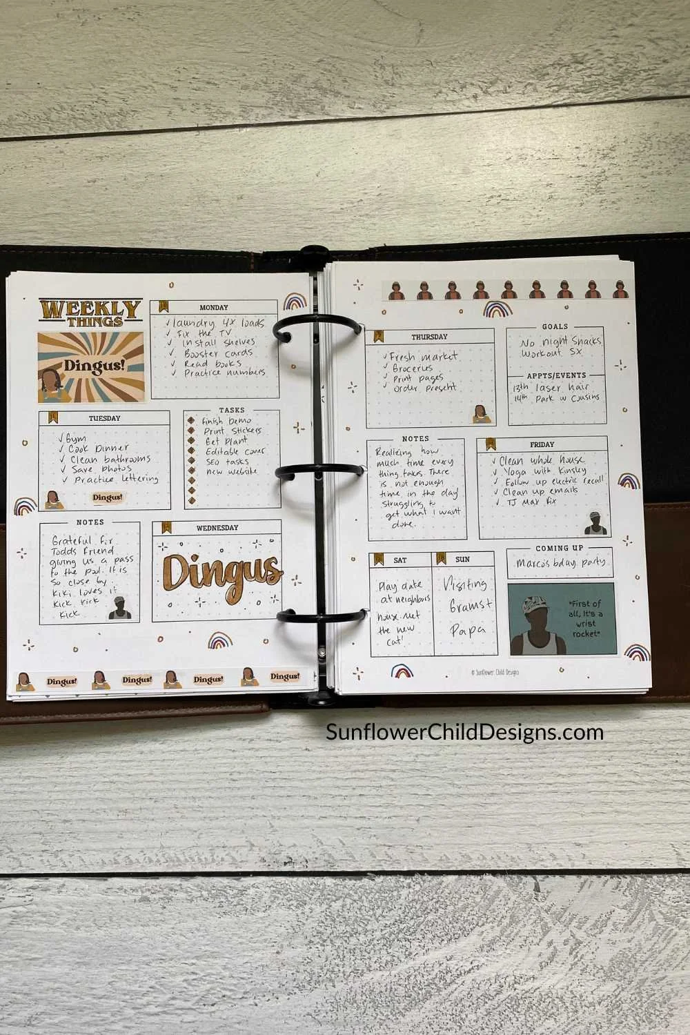 Erica Dingus Weekly Spread