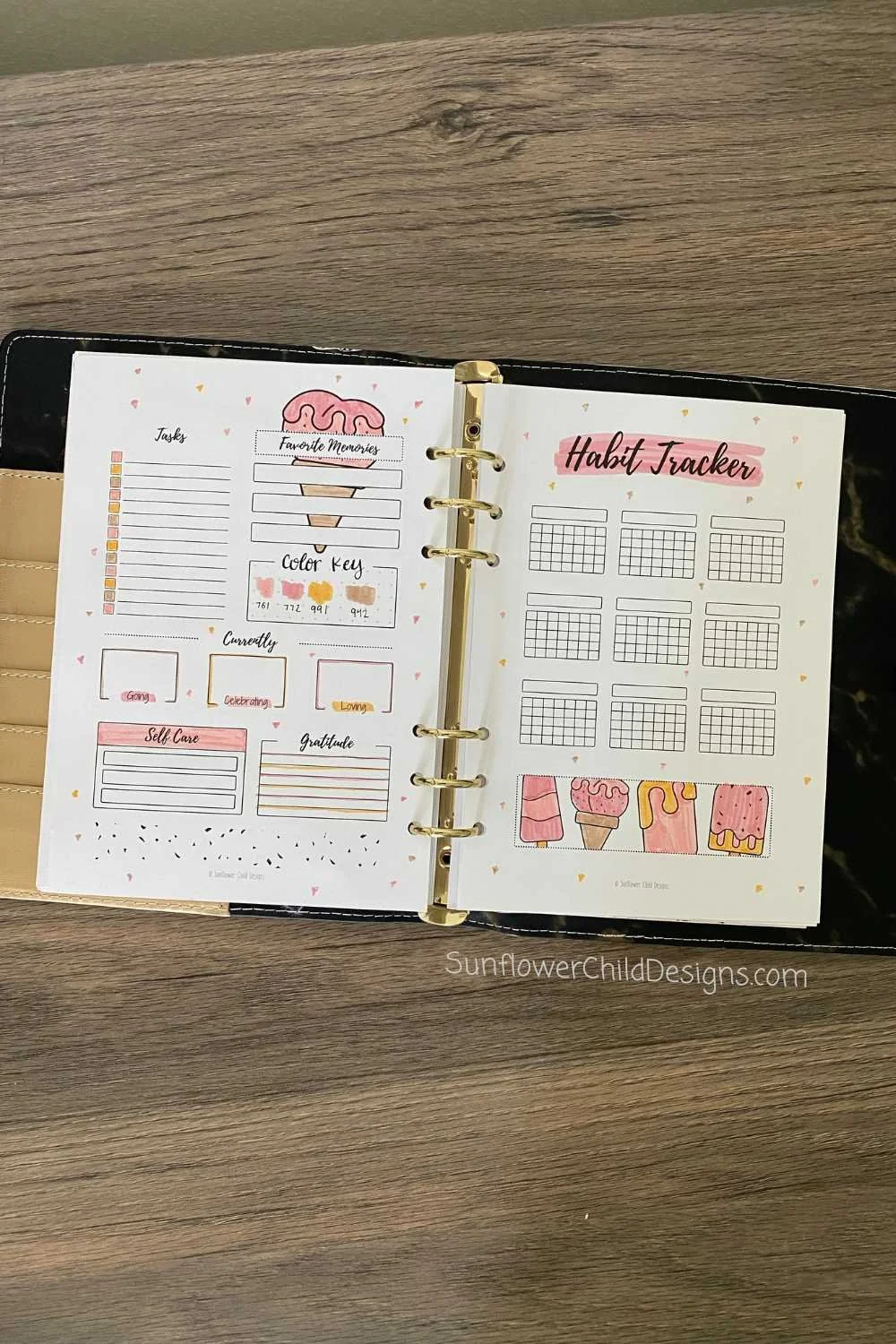 Monthly Recap with Habit Tracker