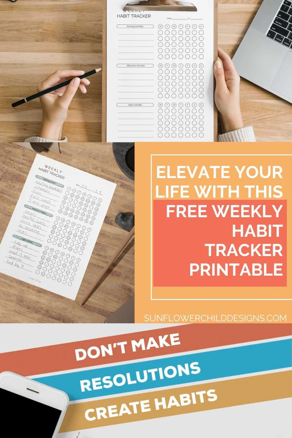 Elevate Your Life with our Free Weekly Habit Tracker Printable