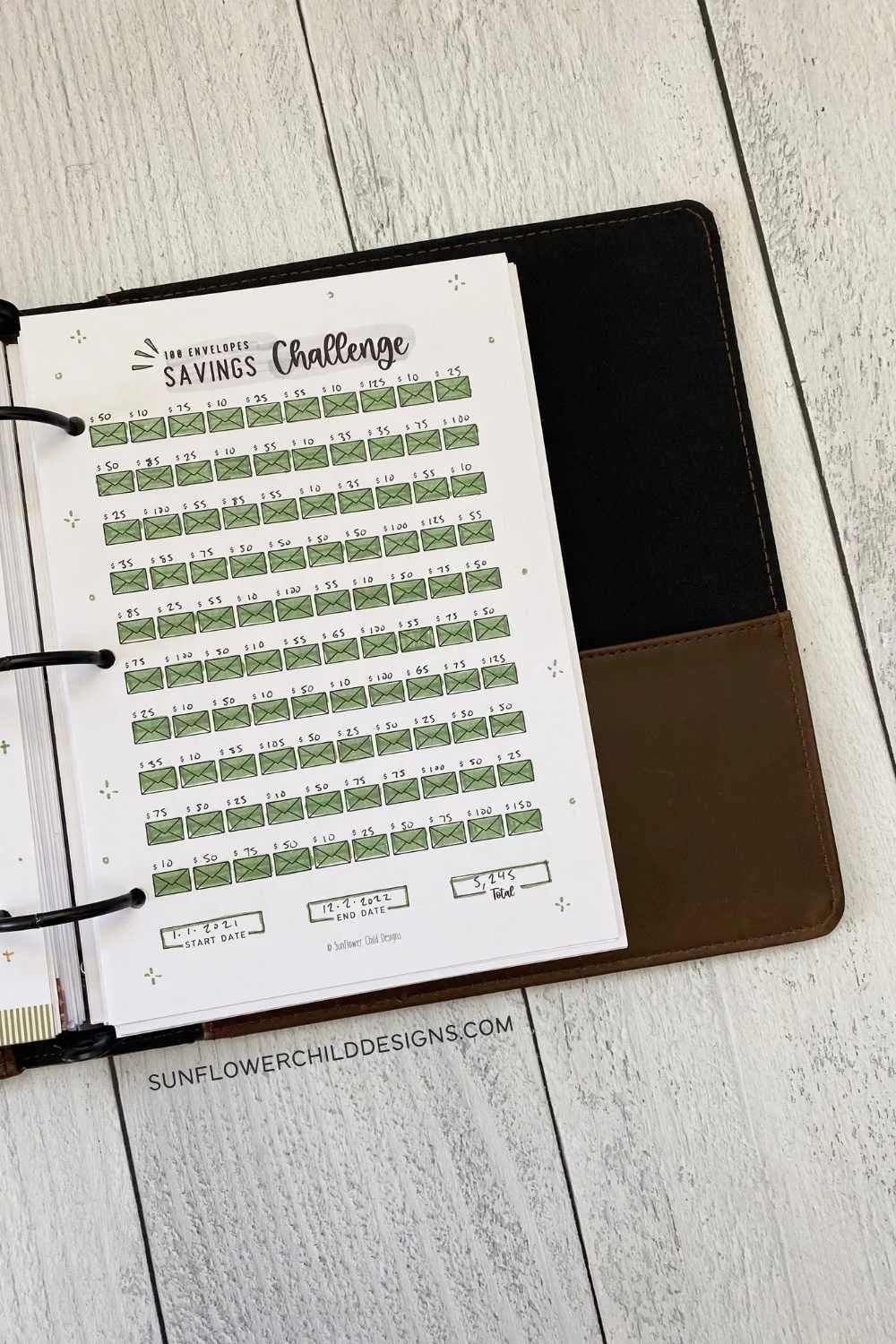 100 Envelope Savings Challenge