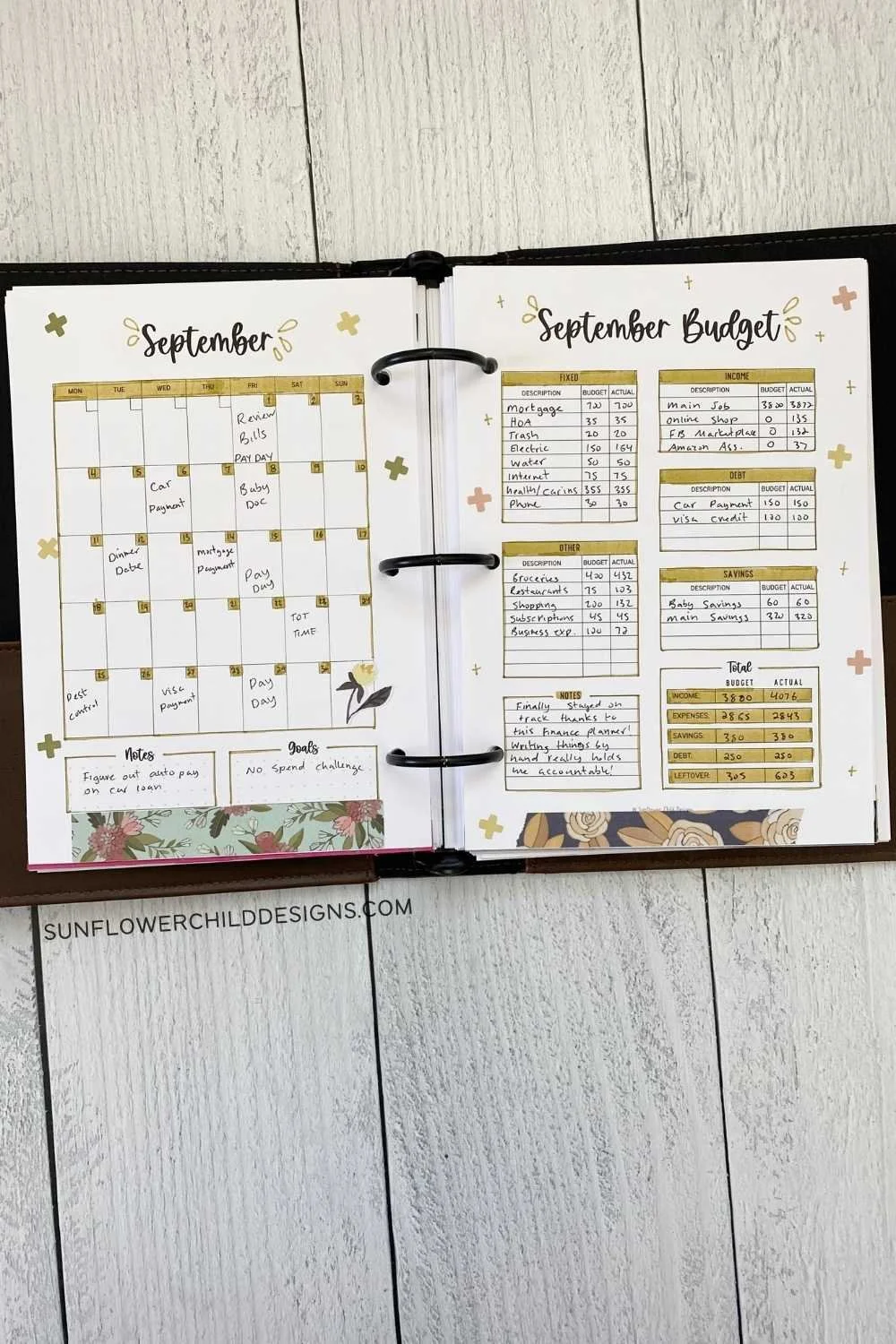 Monthly Budget Printable
