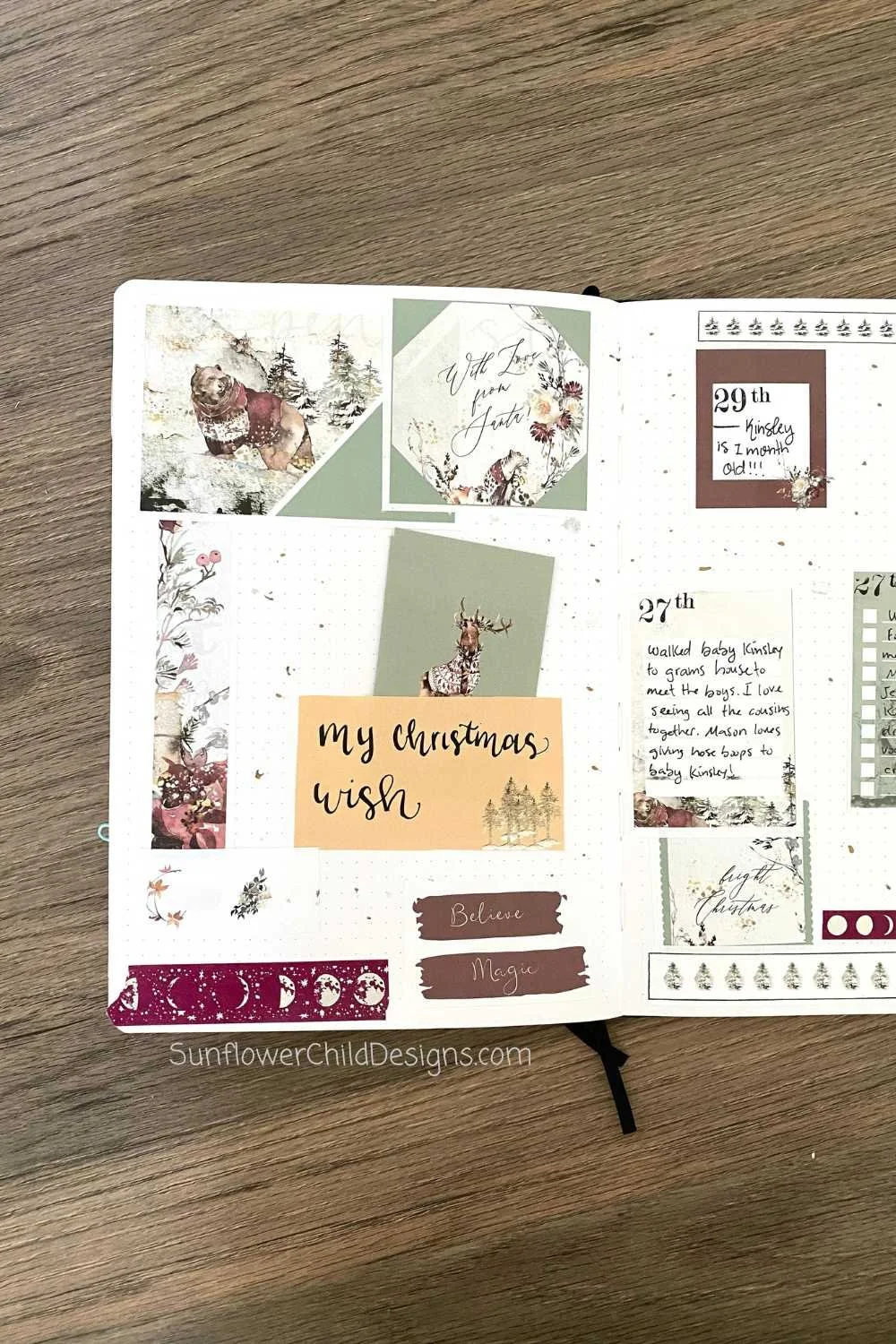 December Bullet Journal Ideas Envelope