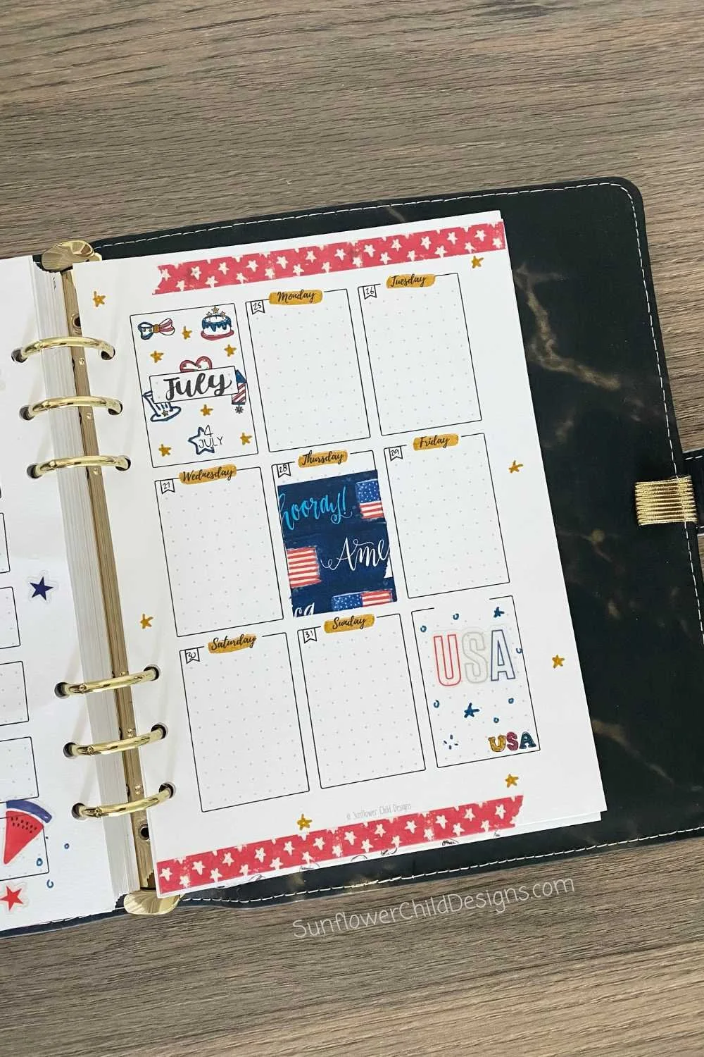 July Weekly Spread 3 Bullet Journal Printables