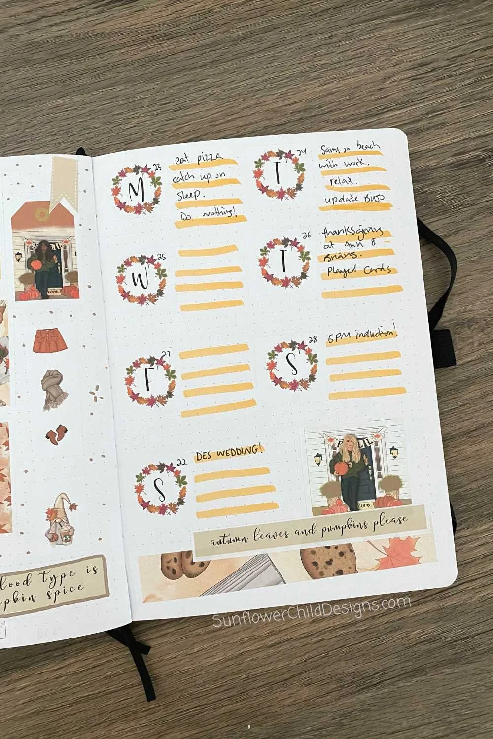 November Weekly Page