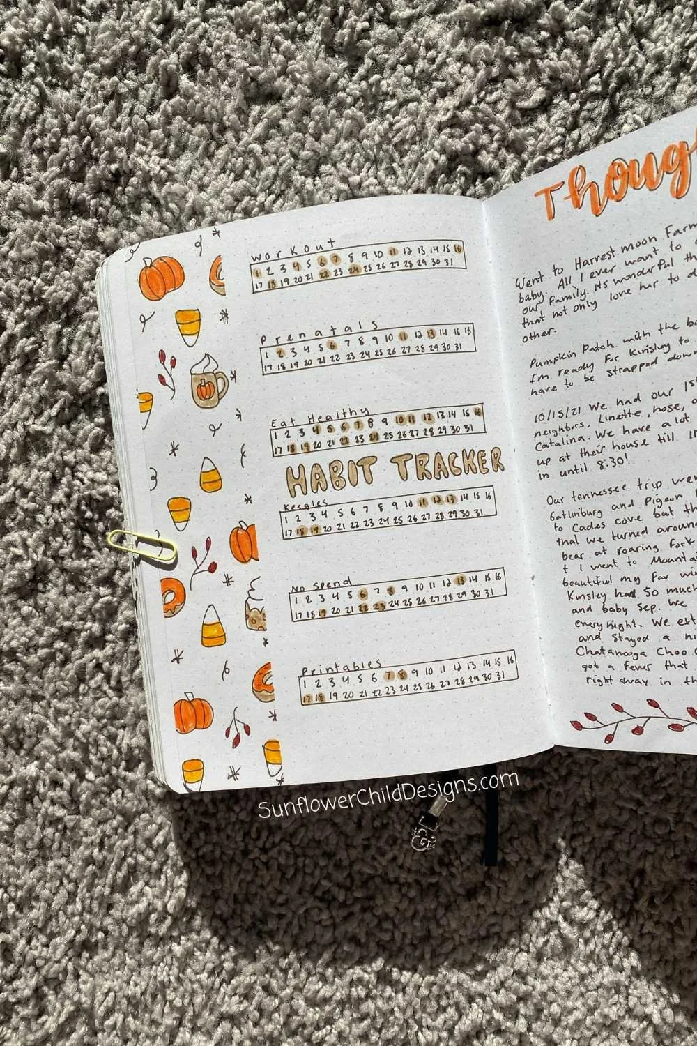 October Habit Tracker