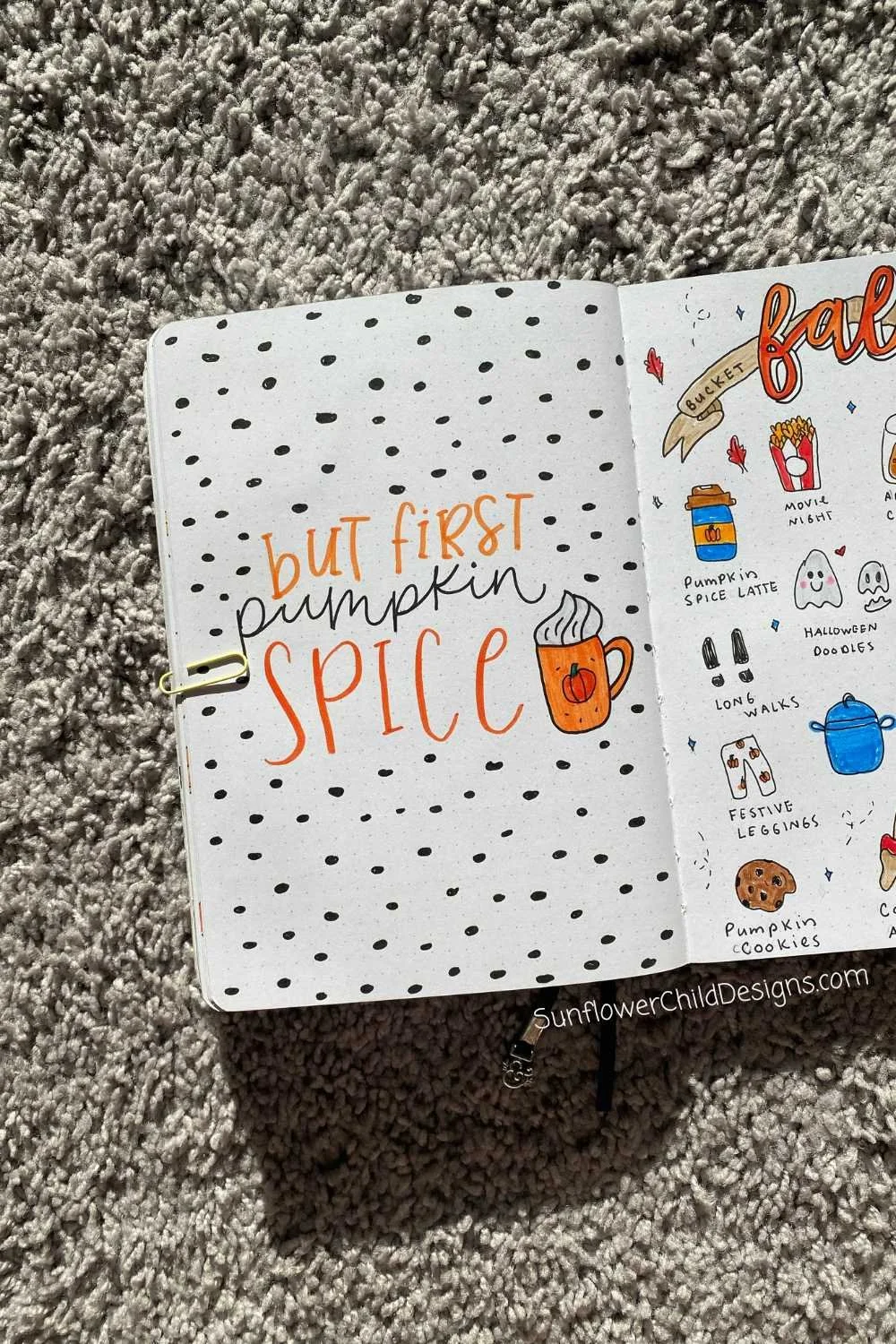 October Quote Page "But First Pumpkin Spice"