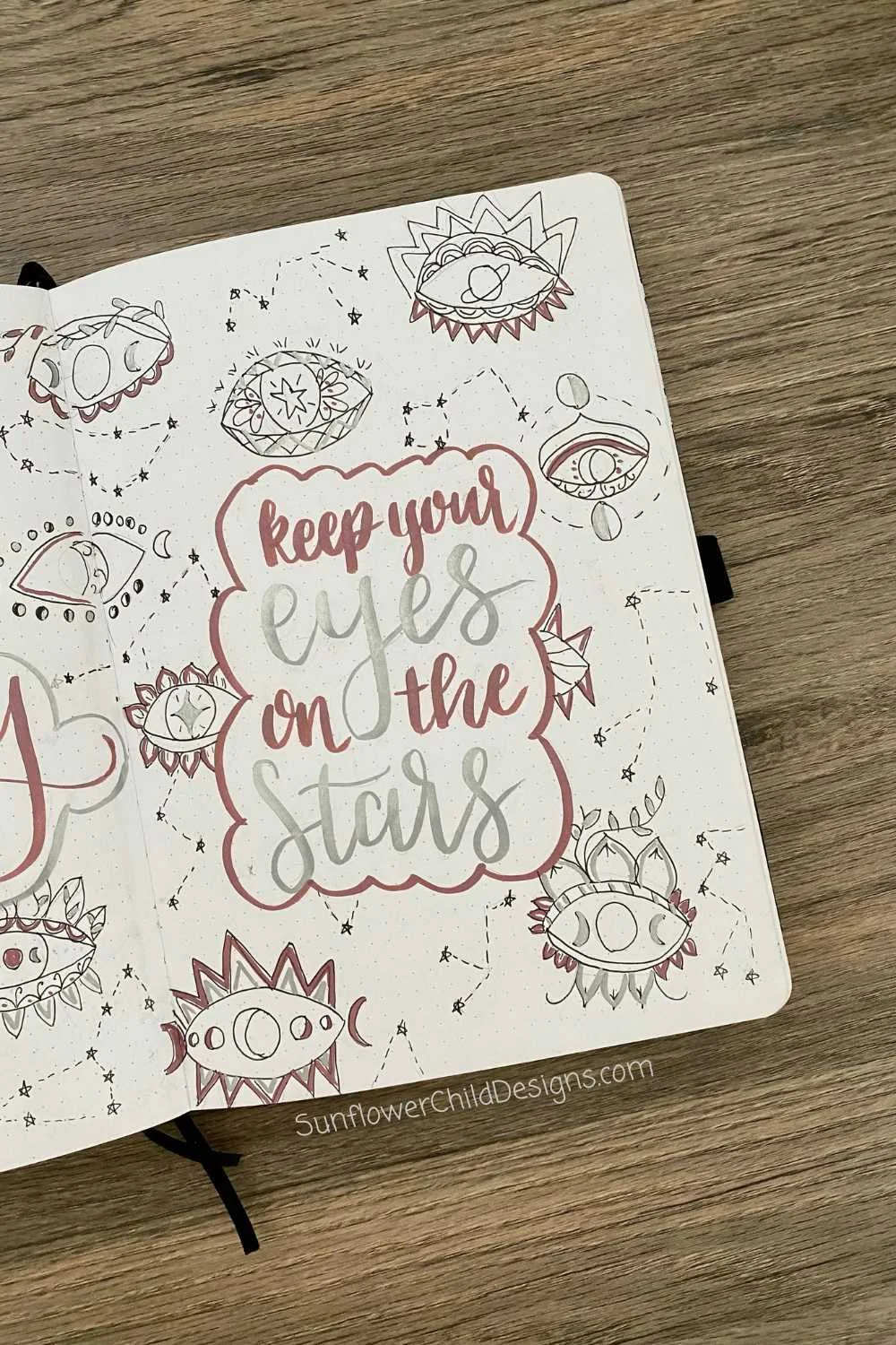February Quote Page Bullet Journal