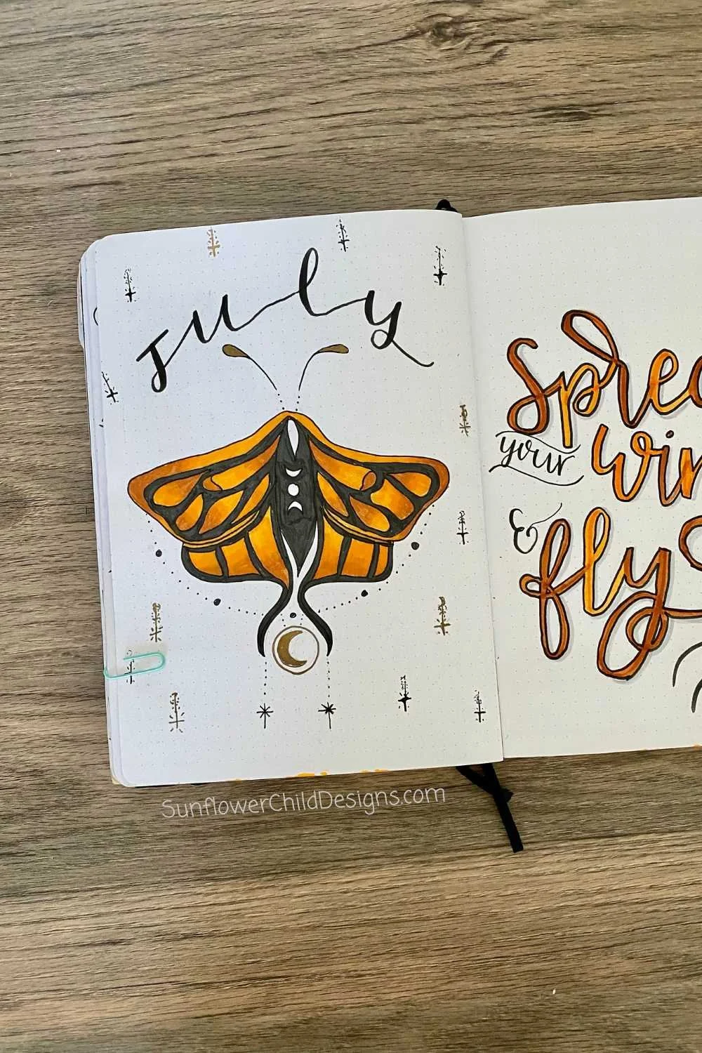 Bullet Journal Tile Page - July Bullet Journal Ideas
