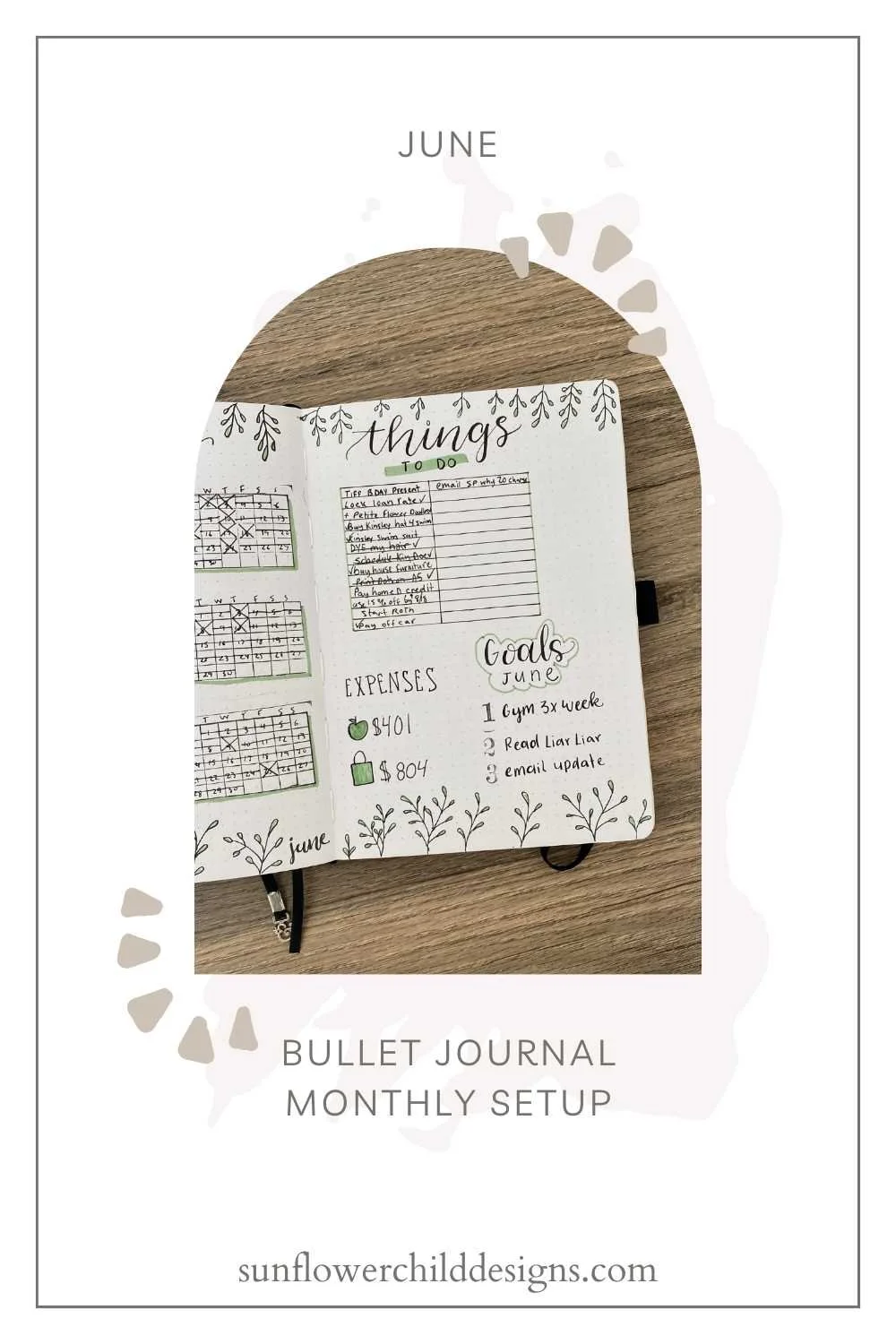 June Bullet Journal Ideas - Unique Spread Ideas