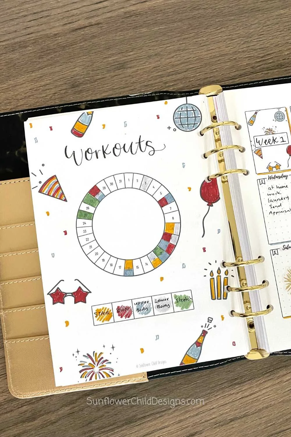 Mood Tracker or Workouts? Bullet Journal Page