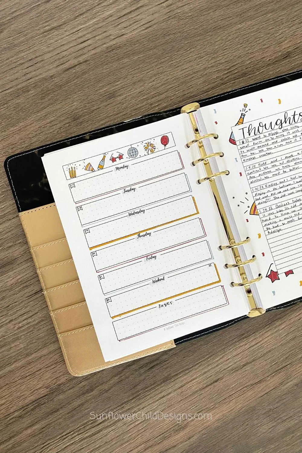 1 page Horizontal Weekly