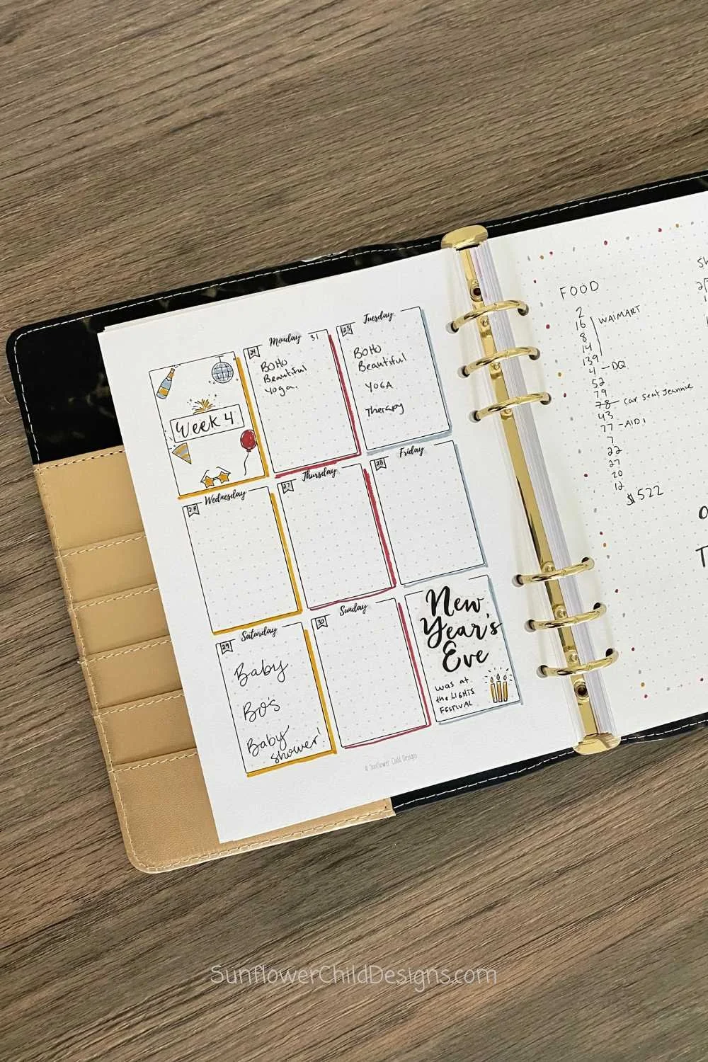 1 page Vertical Weekly