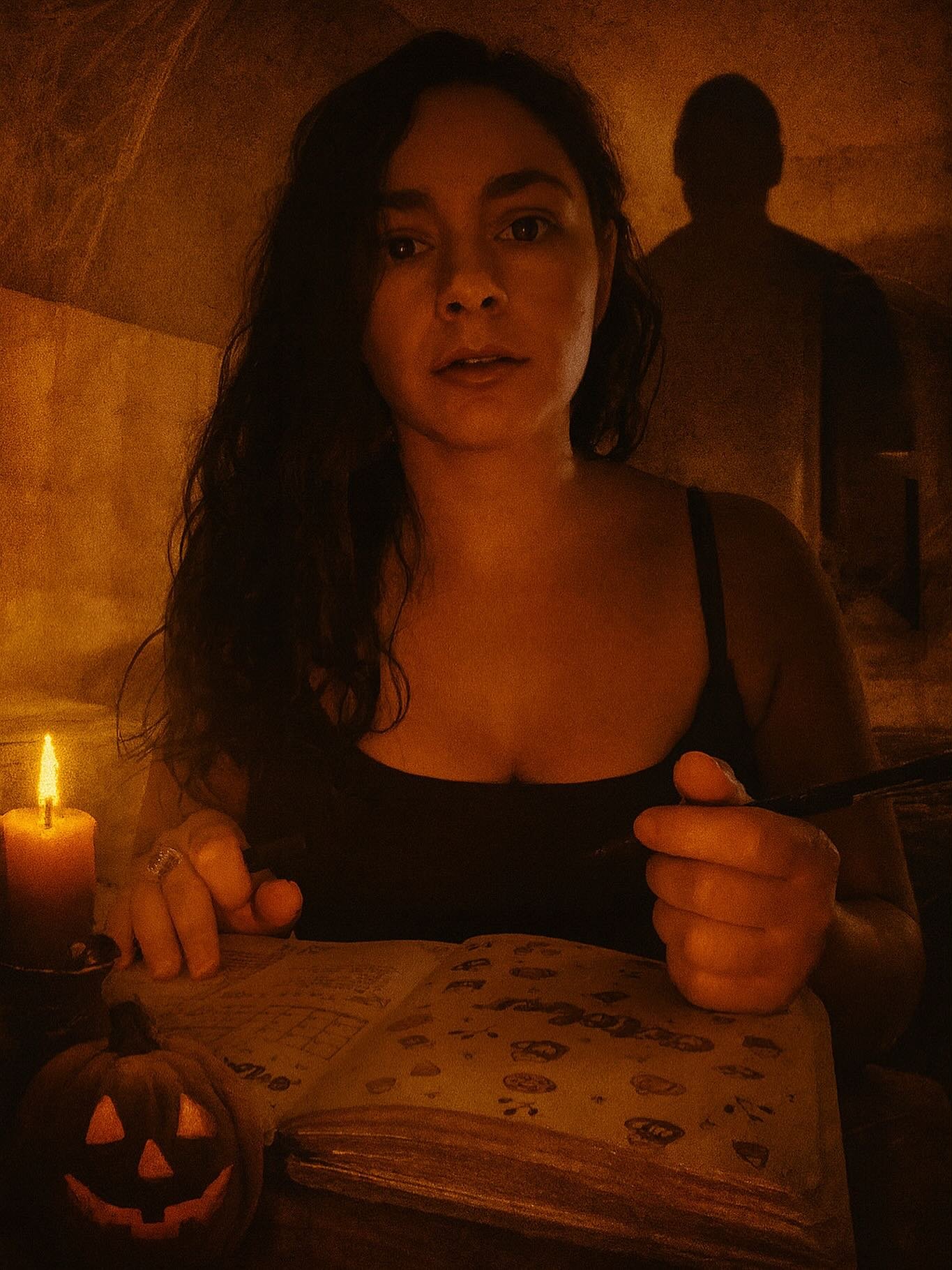 📖✨ Creating each journal page from scratch can feel a little&hellip; scary.
The blank page stares back, the pen hovers, and suddenly it feels like the shadows are watching. 👀🕯️

That&rsquo;s why I created the All-in-One Life Planner &mdash; so you