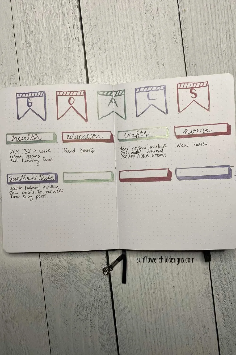 goals pink and purple