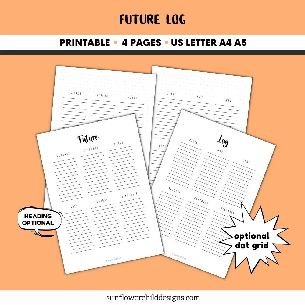 FREE Future Log - Free Planner Printables