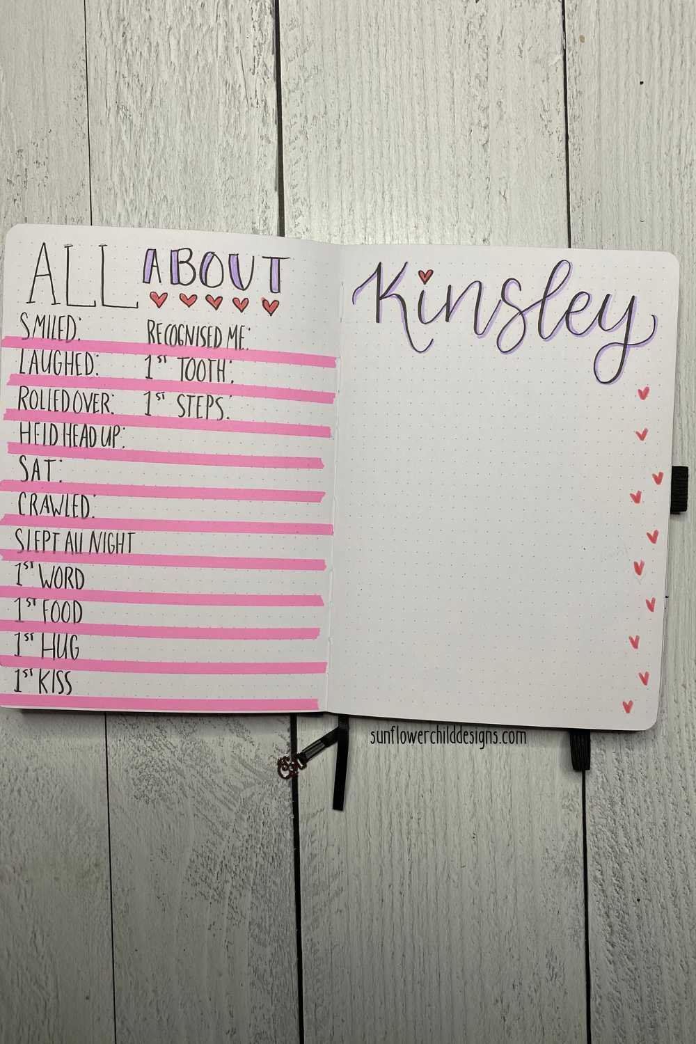 pink and purple decorative page