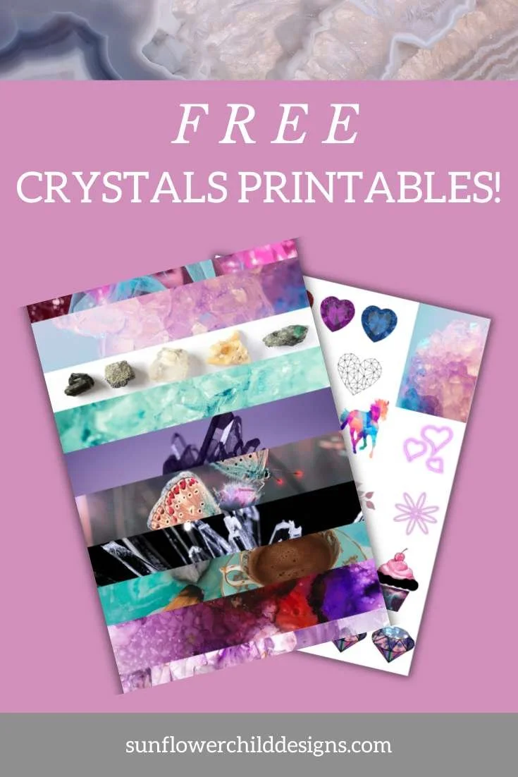 Crystals FREE Printable Stickers!