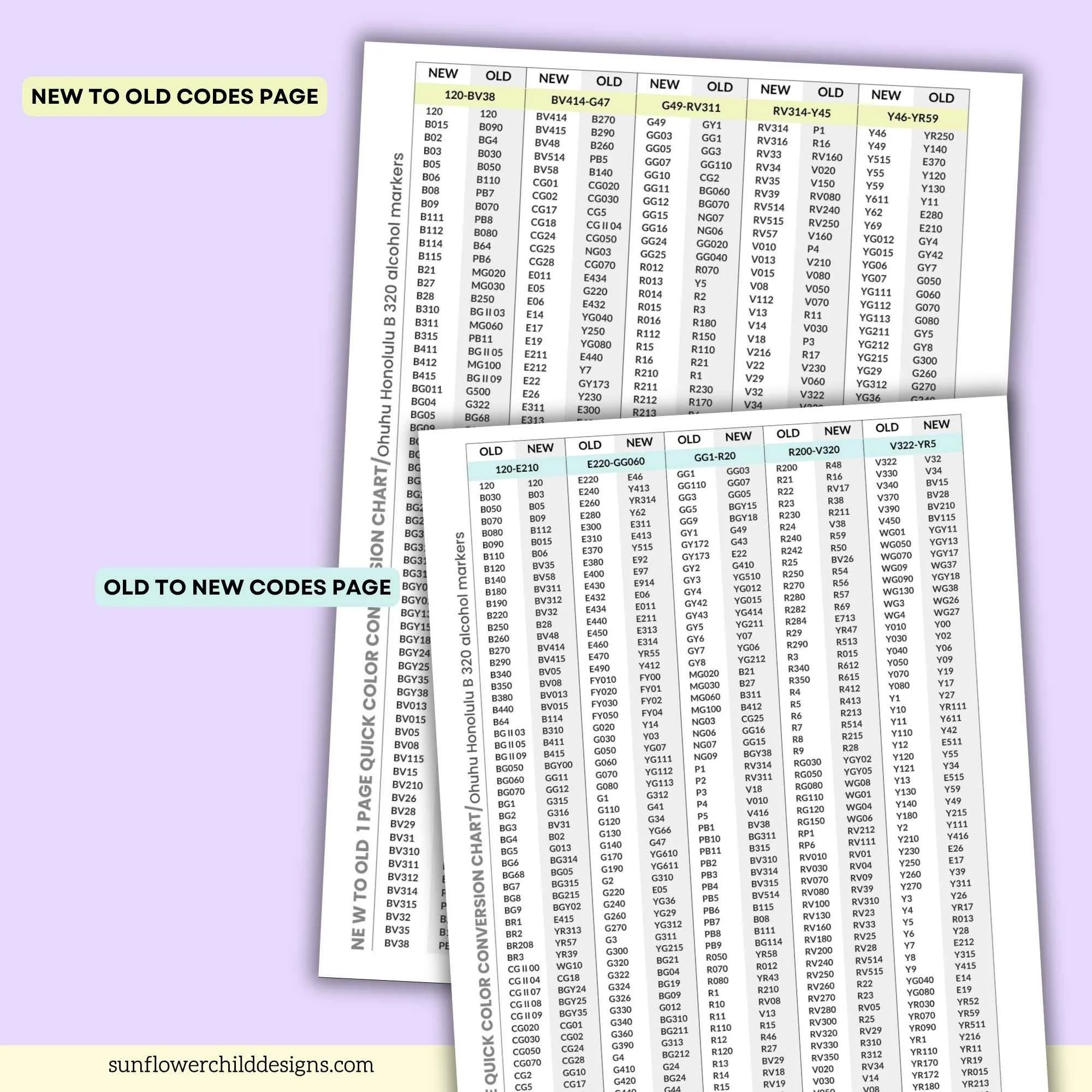 1-page-quick-color-conversion-chart-Ohuhu-Honolulu-B 320-New-and-Old-Colors-2.jpg