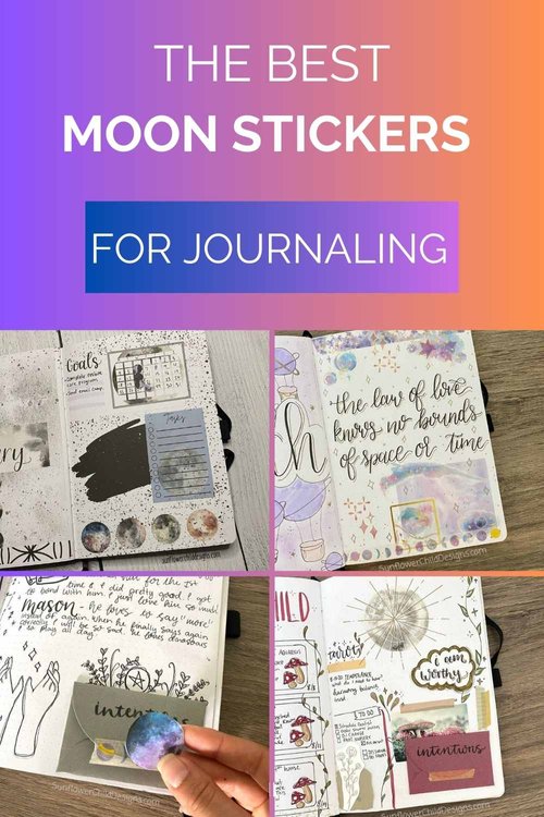 The BEST Moon Stickers for Journaling — Sunflower Child Designs