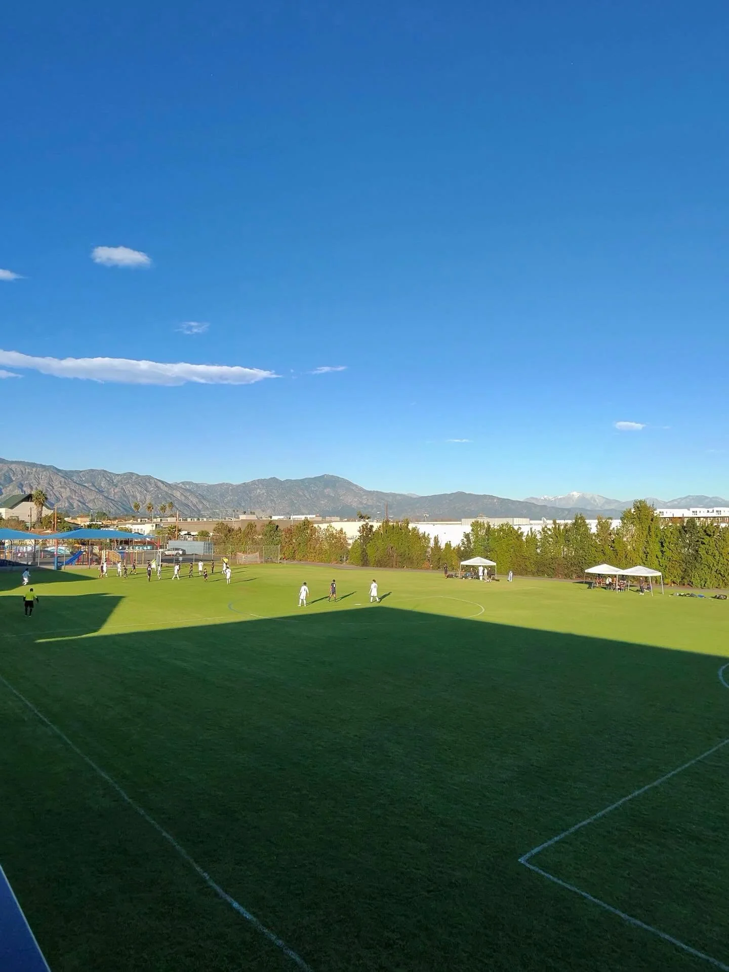 Beautiful day to watch a soccer game!