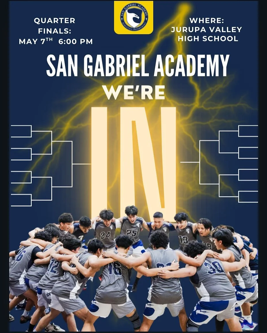 Saturday night&rsquo;s win means QUARTERFINALS for the Eagles! Come support the team as they face Jurupa Valley High School on Wednesday, May 7, at 6:00 pm. 

You can park under the solar panels and follow the yellow arrows on the map to the gym whic