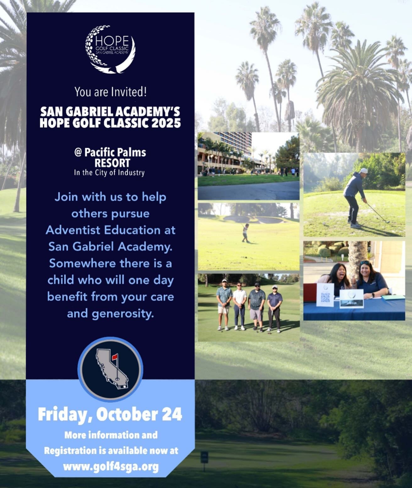 Join us for the HOPE (Helping Others Pursue Education) Golf Classic ⛳️ on Friday, October 24!! Register and pay for a foursome by September 24 to receive 40 free raffle tickets ($60 value). Visit www.golf4sga.org for more information. #ilovesga #givi