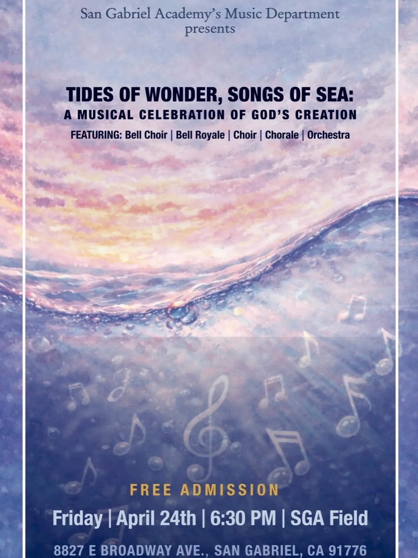 Join us in celebrating God&rsquo;s creation through music with your family and friends! 💖🎶🥰

Visit us @ www.sangabrielacademy.org