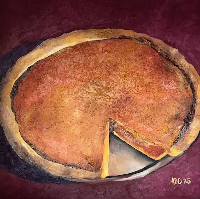 Sweet as Sweet Potato Pie, 2025,Oil on Canvas, 30 in. x 30 in