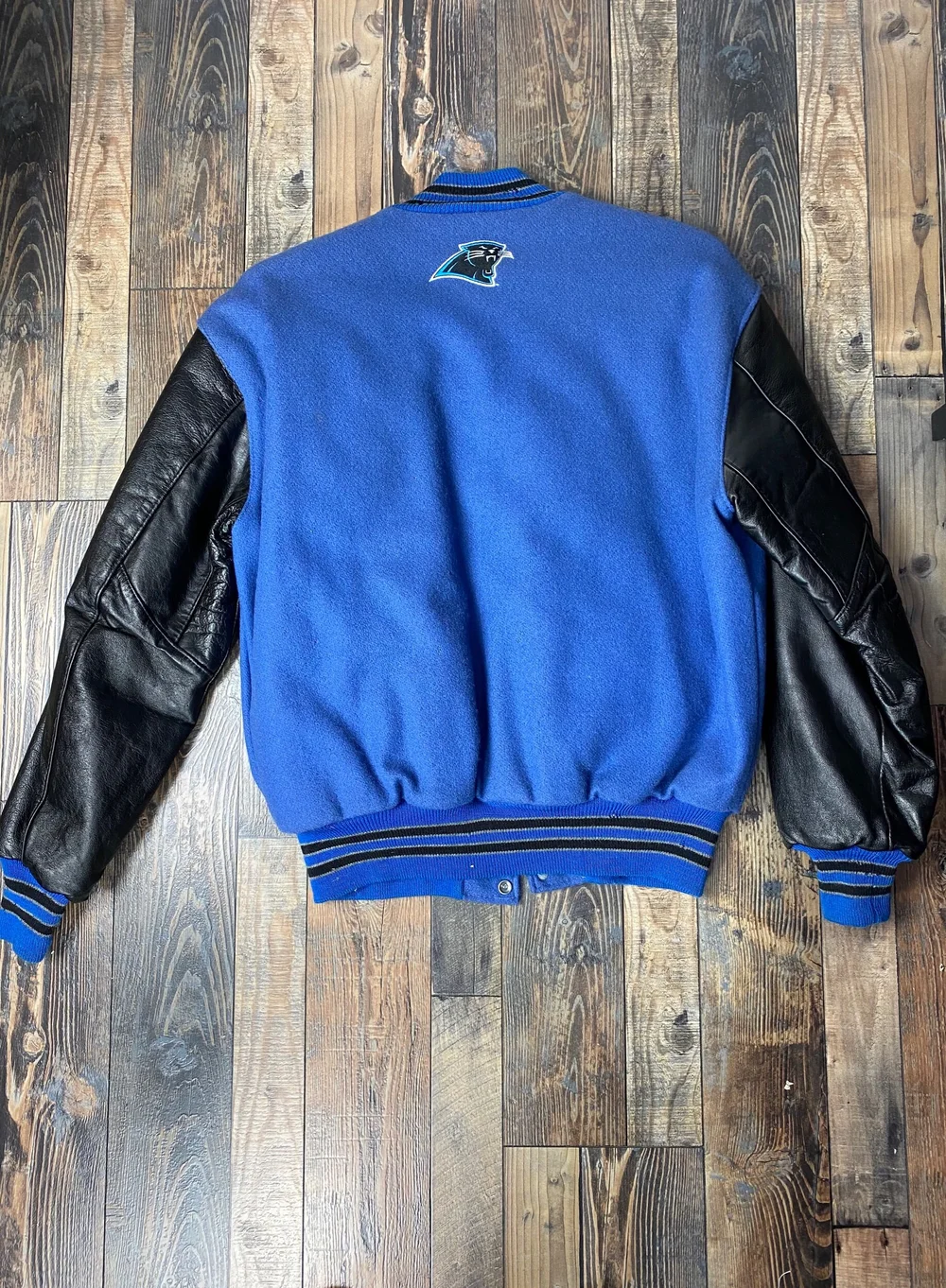 VINTAGE ヴィンテージ Panthers Jacket L Vintage 1990 Panthers Wool Letterman Varsity Jacket / Delong