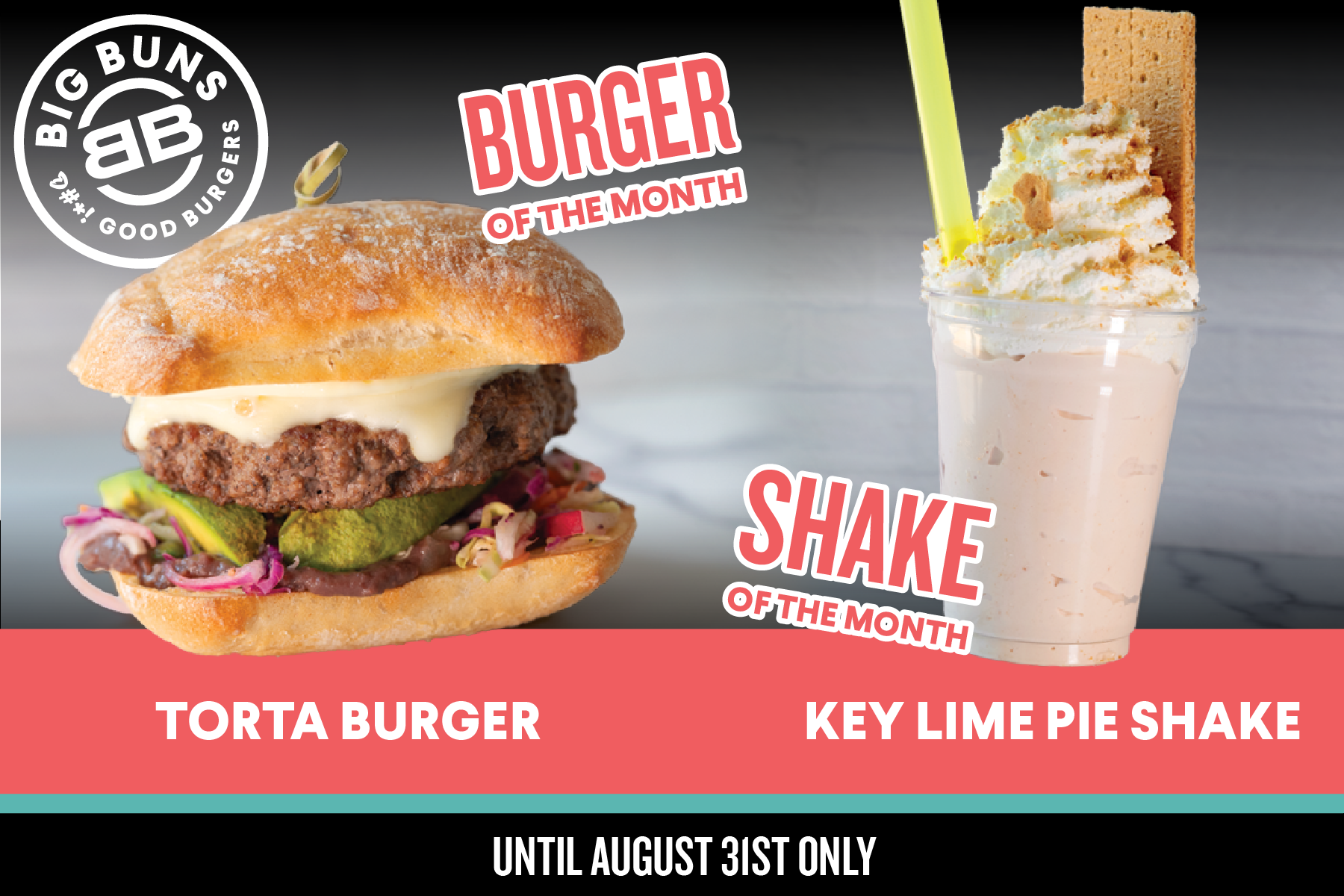 Big Buns: August Burger & Shake of the Month